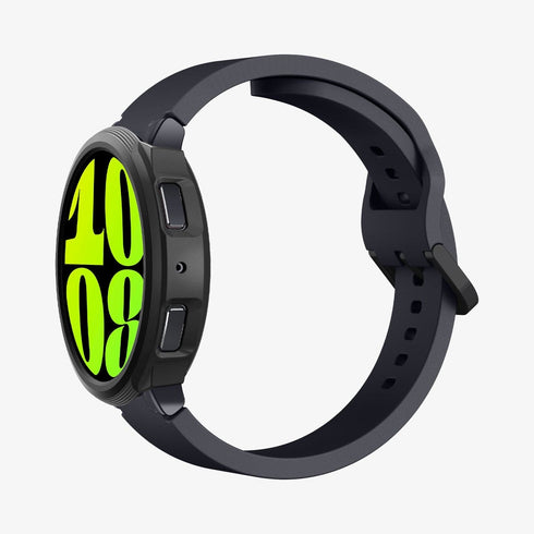 ACS06394 - Galaxy Watch 6 Classic (47mm) Case Liquid Air in matte black showing the front